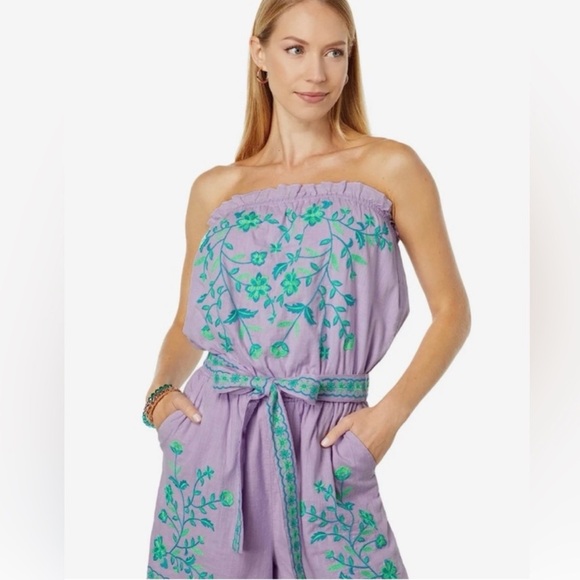 NWT Lilly Pulitzer Jene Romper in Purple Iris Size M - Picture 1 of 7